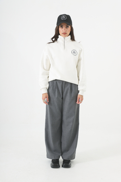 BUZO 1/4 ZIP LUST OFF WHITE - Giantessa