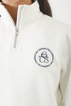 BUZO 1/4 ZIP LUST OFF WHITE en internet