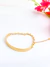 Bracelete em aço dourado com pulseira - comprar online