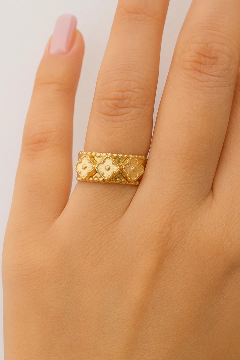 Anel ajustável em aço inoxidável Inspiração Virginia - comprar online