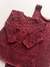 Vestido Ibiza Vinho com pérolas - comprar online