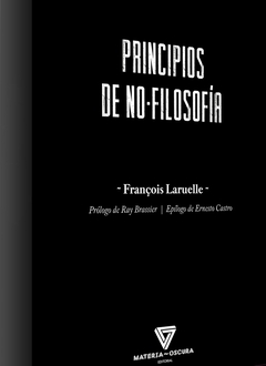 Principios de la no-filosofía