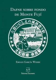 Dafne sobre fondo de monte Fují