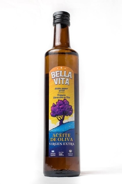 ACEITE DE OLIVA "BELLA VITA" x 500 ml botella de vidrio