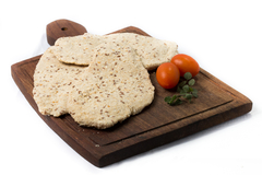 Milanesa de pechuga rebozada con MIX de SEMILLAS y pan rallado x 1kg