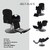 Cadeira de Barbeiro Premium Ares Black Preta