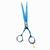 Tesoura Umi Profissional Azul Fio Navalha
