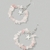 Brinco Circle Quartzo Rosa - Luna Solarium