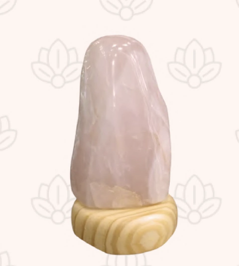 Lampara Cuarzo rosa 17cm - comprar en línea