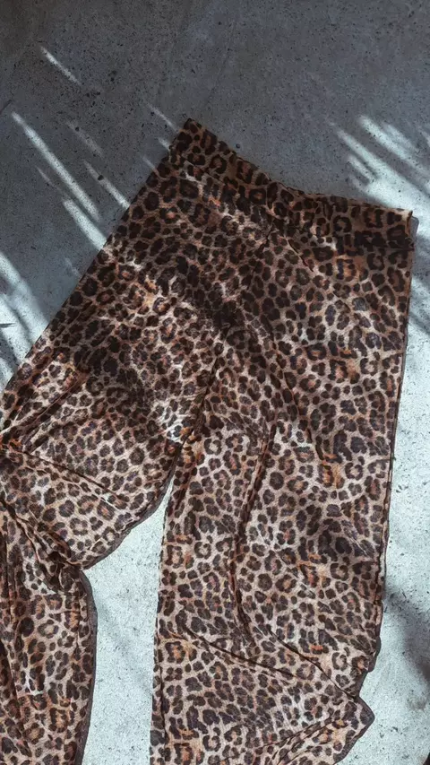 Wide leg microtul PRINT - comprar online