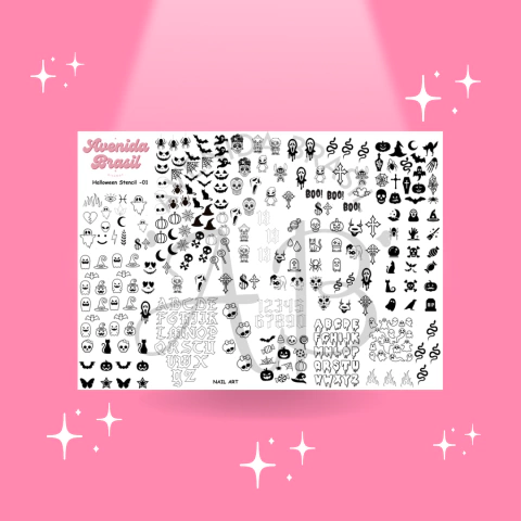 Stencil Halloween 01 - Plantilla en PDF