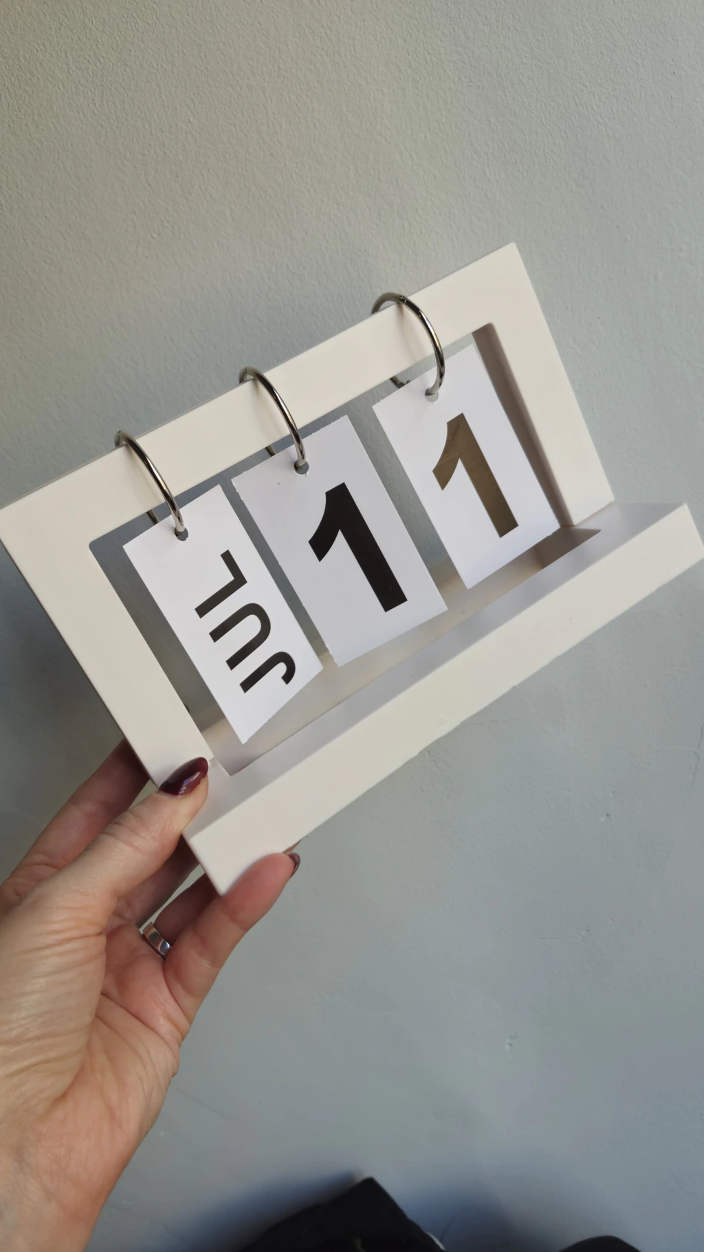 Calendario Lujo en Ingles blanco
