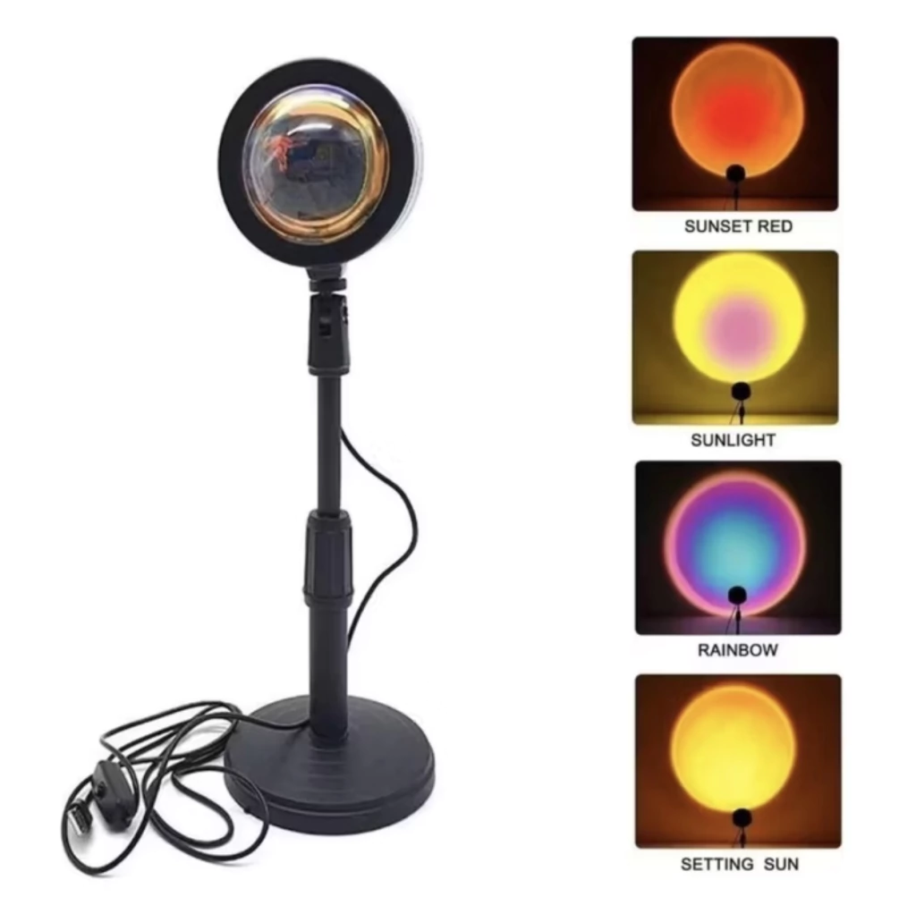 Lámpara Proyector Sunset Lamp Por Do Sol Lámpara Led Viene Con 4 Colores Diferentes