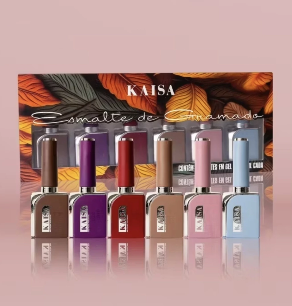 Colección Gramado Otoño invierno con 6 esmaltes de uñas en gel KAISA 15ml