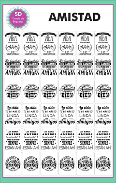 STICKERS AMISTAD TRANSPARENTES - comprar online