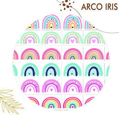 STICKERS ARCO IRIS TRANSPARENTES