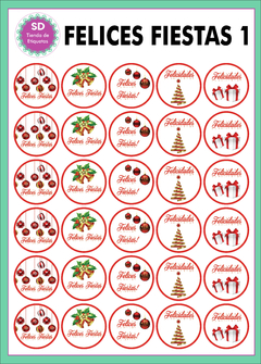 Stickers Felices Fiestas 1 - comprar online