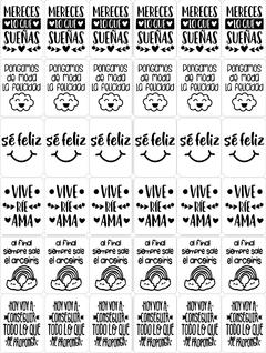 Stickers Frases Motivadoras 1 fondo Transparente - comprar online