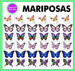 STICKERS MARIPOSAS TRANSPARENTES - comprar online