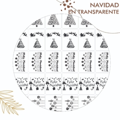 Stickers Navidad en transparente en internet