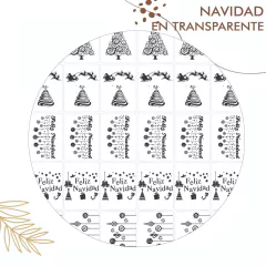 Stickers Navidad en transparente en internet