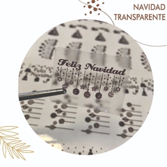 Stickers Navidad en transparente