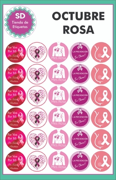 Stickers Octubre Rosa - comprar online