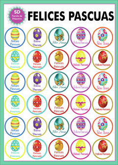 Stickers Felices Pascuas - comprar online