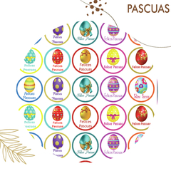 Stickers Felices Pascuas