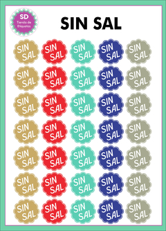 Stickers Sin Sal - comprar online