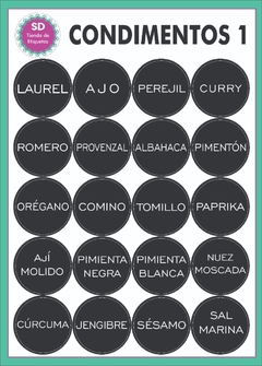 Stickers Condimentos 1 - comprar online