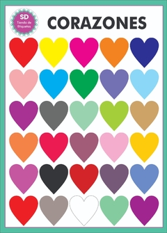 Stickers Corazones - comprar online