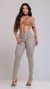Calça jeans feminina cor kaki linha premium 78028-Ri19 - comprar online