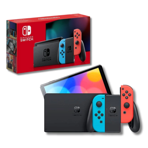 Nintendo Switch Estandar Neon Bateria Extendida con Magia - Nueva