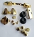 Set de Botones Cromados para Joystick Xbox One Serie X en Dorado