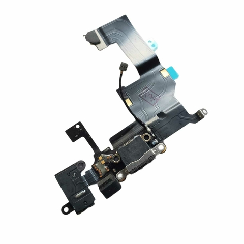 Flex de Carga y Auricular para iPhone 5g - NEGRO