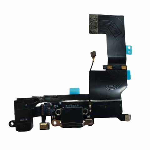 Flex de Carga y Auricular para iPhone 5S - NEGRO