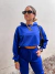 MOLETOM CROPPED AZUL ROYAL