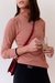 BLUSA GOLA ALTA NUDE