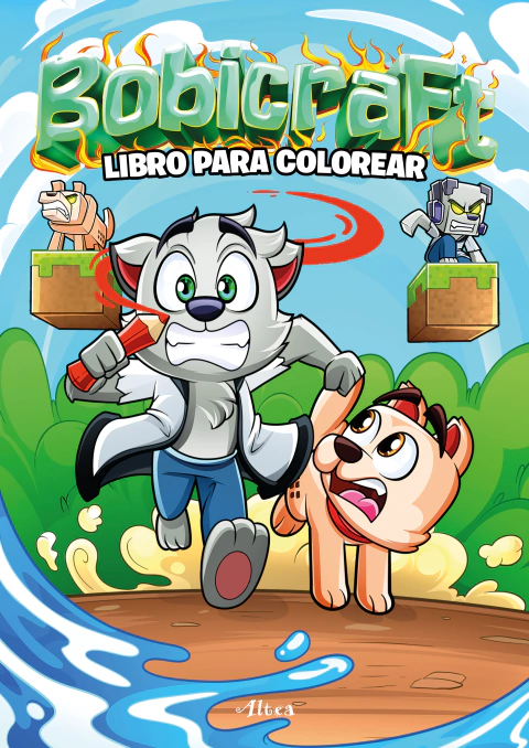 BOBICRAFT LIBRO PARA COLOREAR Y DE ACTIV, Bobicraft, Influencer, ALTEA, 9786073829083
