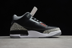 Air Jordan Retro 3 "Black Cement" na internet