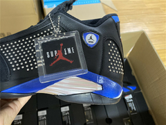 Imagem do Supreme x Air Jordan 14 ' Black Royal'