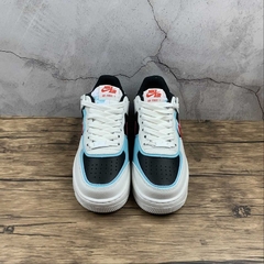 AIR FORCE 1 SHADOW "BLEACHED AQUA CHILE RED" - Outlet Imports Shoes