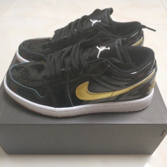 nike air jordan 1 low 'black gold' - Outlet Imports Shoes