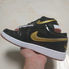 nike air jordan 1 low 'black gold' on internet
