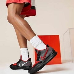Kyrie 4 Low "Black University Red"