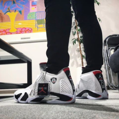 Supreme x Air Jordan 14 'White Black'
