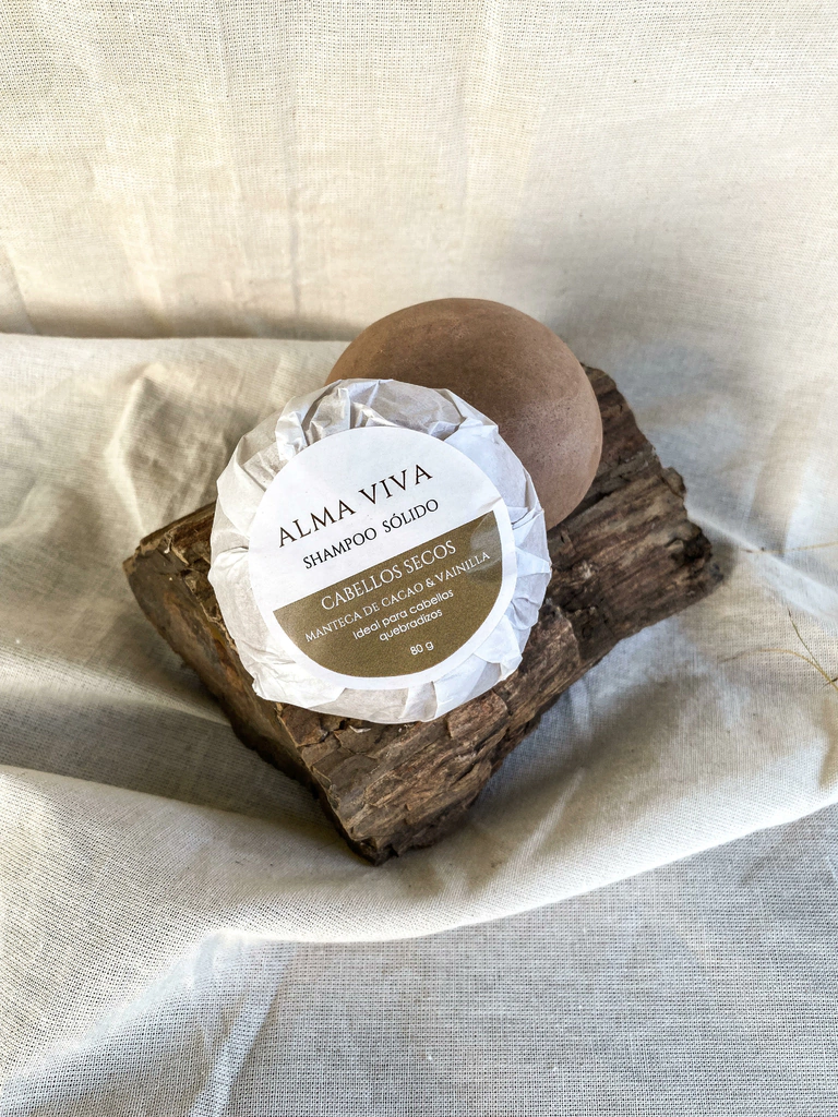 Shampoo sólido cabellos secos