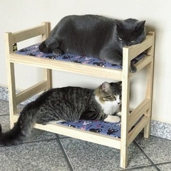 Cama Beliche para gatos, gatificação personalizada, toca para gatos