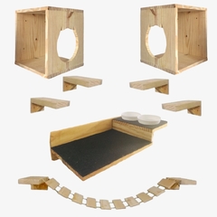 Playground para gatos ECO comedouro